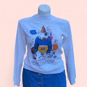80s Vintage 1985 Bud Light Spuds Mackenzie Crewneck Sweatshirt Party Animal